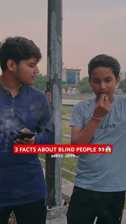 3 awesome facts about Blind People 👀😱 #shorts #awesome #facts #blinds #