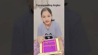 corresponding angle model#easy #maths #youtubeshort #school project