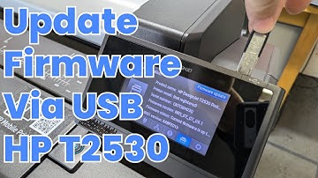 How to Update Firmware on HP DesignJet T2530 via USB | Step-by-Step #hp #designjet