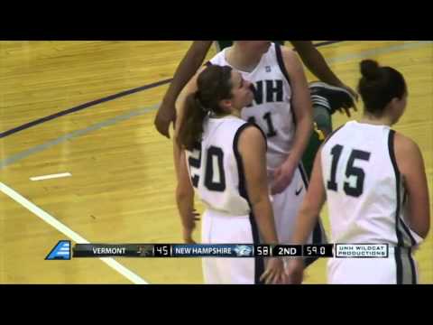 Nashua's Kelsey Hogan scoring her 1,000th point with UNH