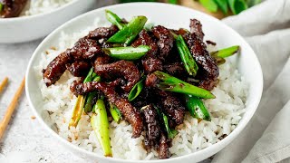 My Easy Mongolian Beef Recipe | Ready in less than 30 mins!