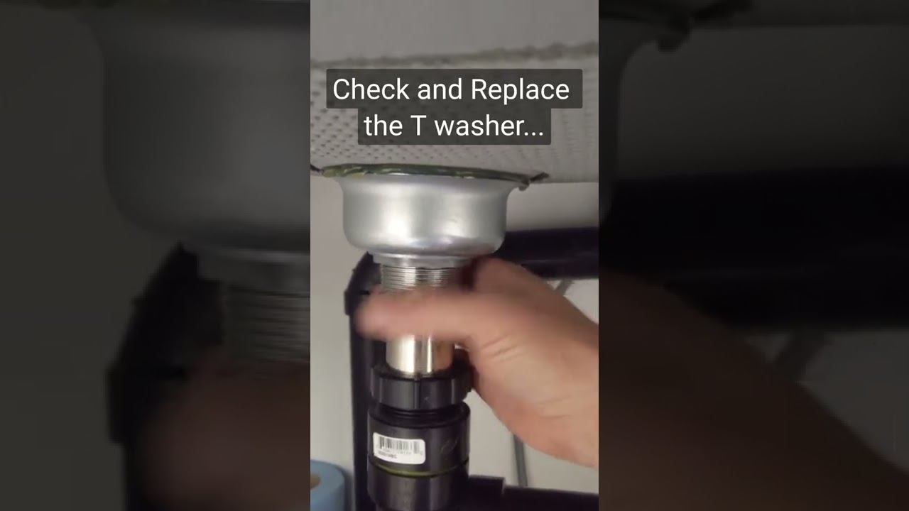 Kitchen Sink drain is leaking. Check this first 