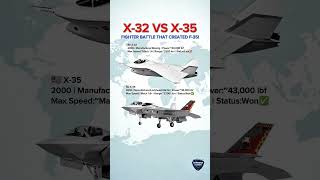 Boeing X-32 vs Lockheed Martin X-35🔥The Fighter That Became the F-35 #shorts #military #usa #air