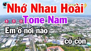 Karaoke Nhớ Nhau Hoài Tone Nam ( G#m ) Nhạc Sống Dễ Hát