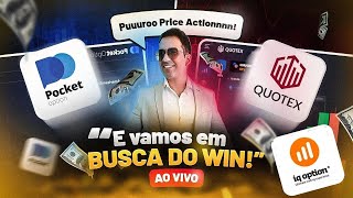 QUOTEX POCKET  IQ OPTION operando ao vivo com os inscritos do canal