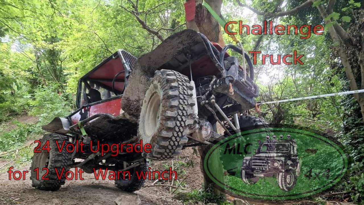 12 Volt Warn 8274 winch upgrade to 24 Volt - YouTube