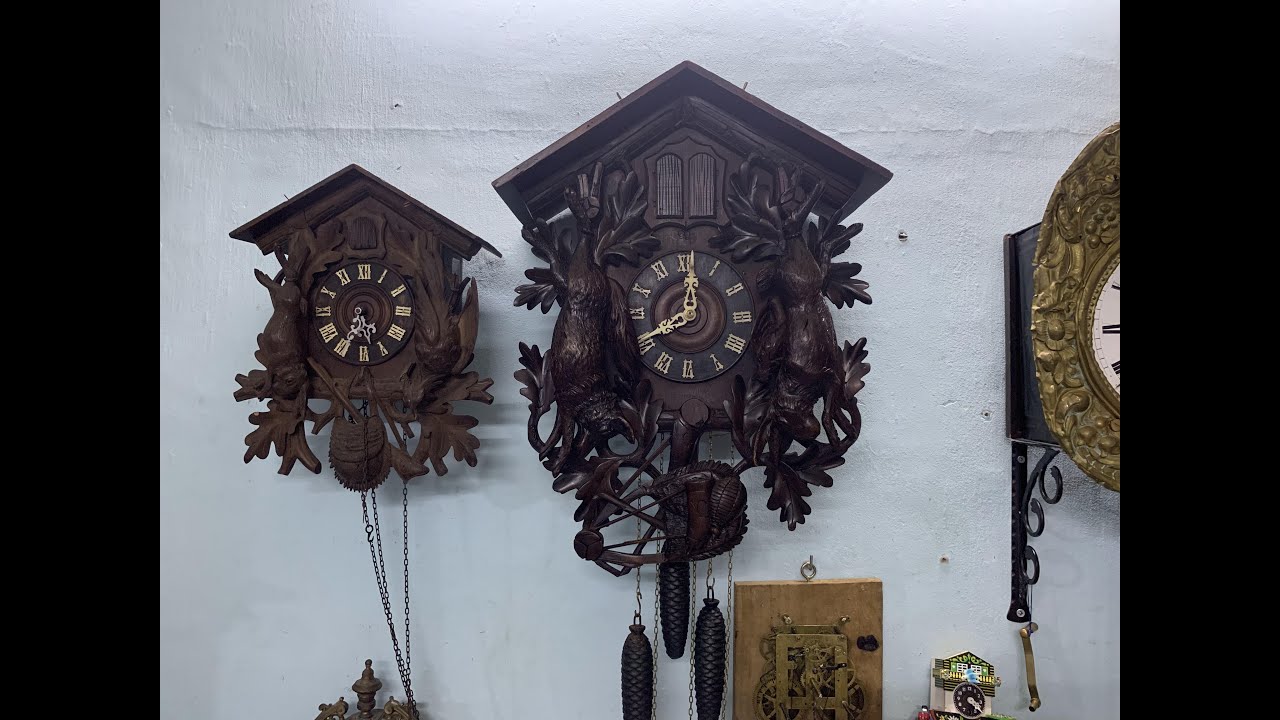 Sửa đồng hồ cuckoo size đại 3 tạ do Đức sản xuất Germany cuckoo clock