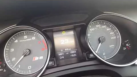 Audi S5 Gearbox malfunction you can continue driving normally error message (S4 B8 B8.5)