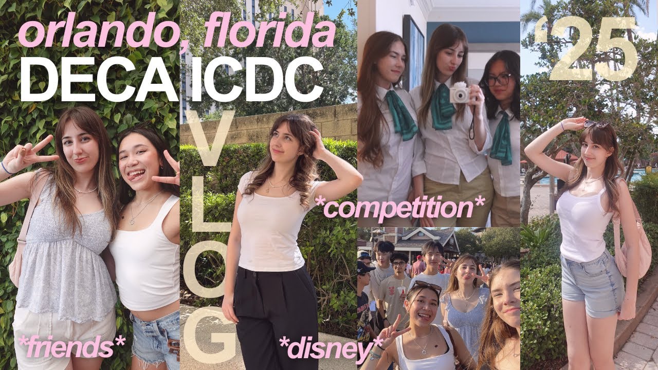 a group of teenagers spending a week in orlando, florida *vlog* 🌴 | DECA ICDC 2025