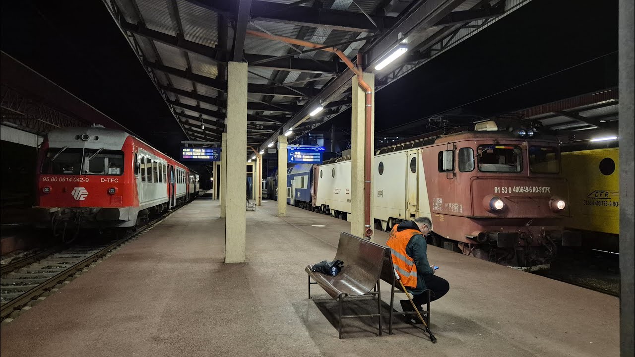 Trenuri și activitate feroviară în gara Galați / Trains and rail activity in Galați rail station, RO