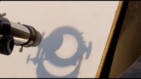 Solar Eclipse through my Telescope | Time-lapse