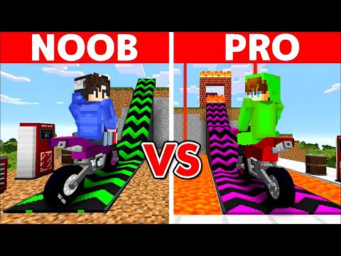 NOOB VS PRO: SUPER MEGA RAMP BUILD BATTLE CHALLENGE! - Minecraft (Tagalog)
