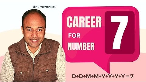 #career for Number 7 Persons | Nitin Sir