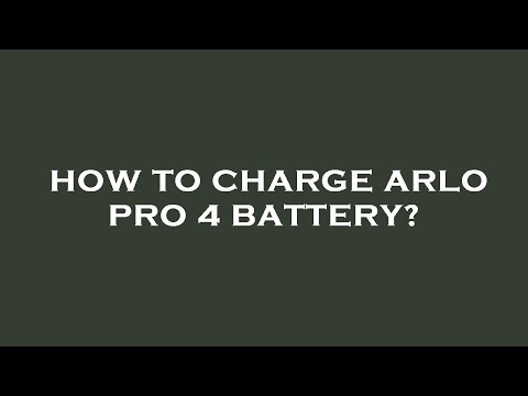 How to charge