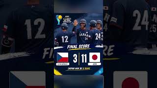 Japan defeated Czech Republic at the 3rd game of WBSC U23 Men's Softball World Cup 2026 #worldsports