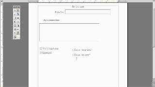 Create a Fillable PDF Document - #2 Tutorial - Check Boxes and Option Buttons