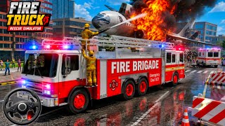 Firefighter Truck Rescue Simulator 3D - US Emergency 911 Fire Truck Driving - Android Gameplay  screenshot 1