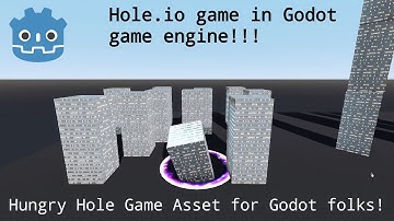 Hole.io game asset for Godot || Made with Godot