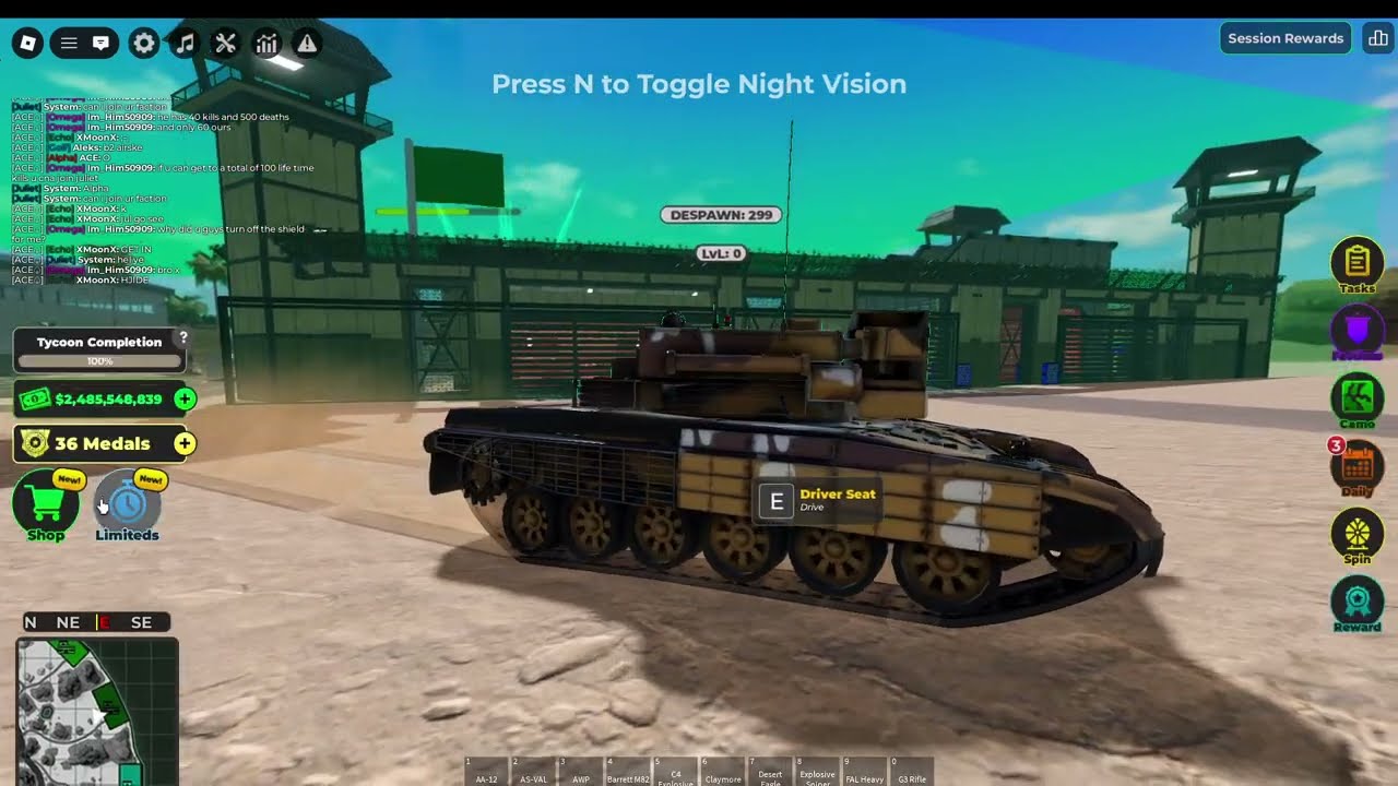 War Tycoon Roblox T 72 Moderna in Action! Thank You for 500 Subscribers