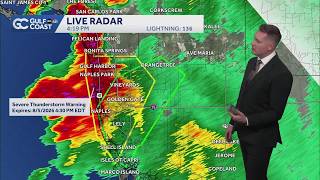 Thunderstorm warning and flood advisory impact parts of Collier County on Wednesday afternoon
