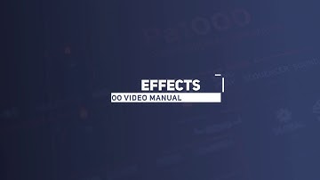 Pa1000 Video Manual Part 6: Effects