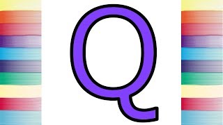 Alphabet Q Drawing & Coloring Page