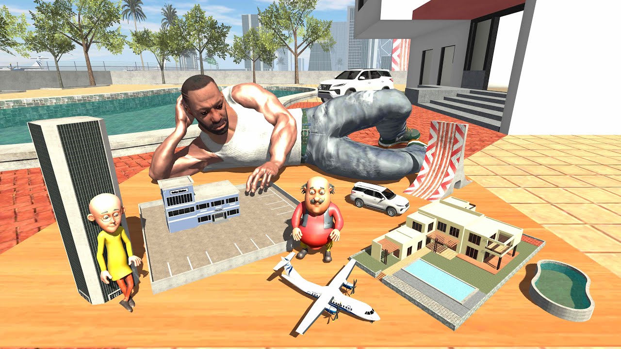 Franklin Build Tiny Motu Patlu City - INDIAN BIKES DRIVING 3D