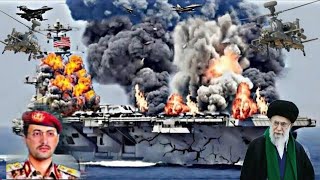 Today, Iranian and Houthi Ka-52 helicopters destroyed a US aircraft carrier carrying 100 fighter jet