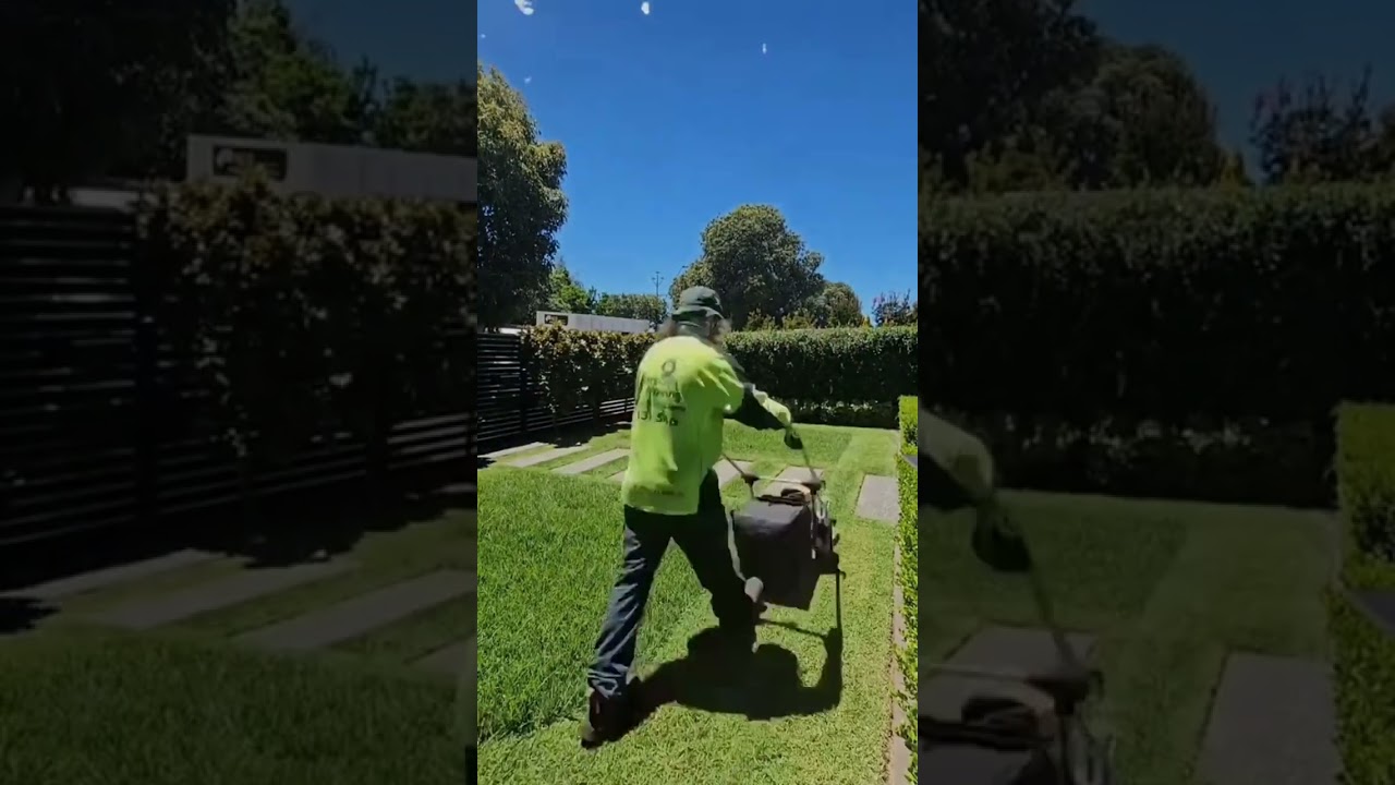 Perfectly Mowed Lawns, Crisp Edges! 📞 Call 131 546 for a free quote today! #JimsMowing #LawnCare