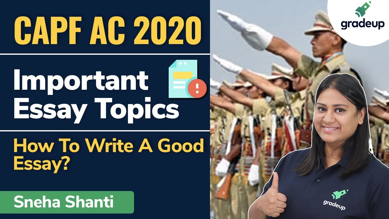 essay topics for upsc capf ac