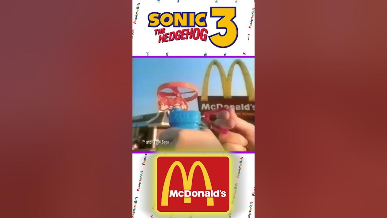 SONIC THE HEDGEHOG 3 HAPPY MEAL MCDONALDS TOYS  SEGA Commercial