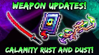 New Rust & Dust Weapon Updates Terraria Calamity 1.4.5 Murasama, Subsuming Vortex, Photoviscerator