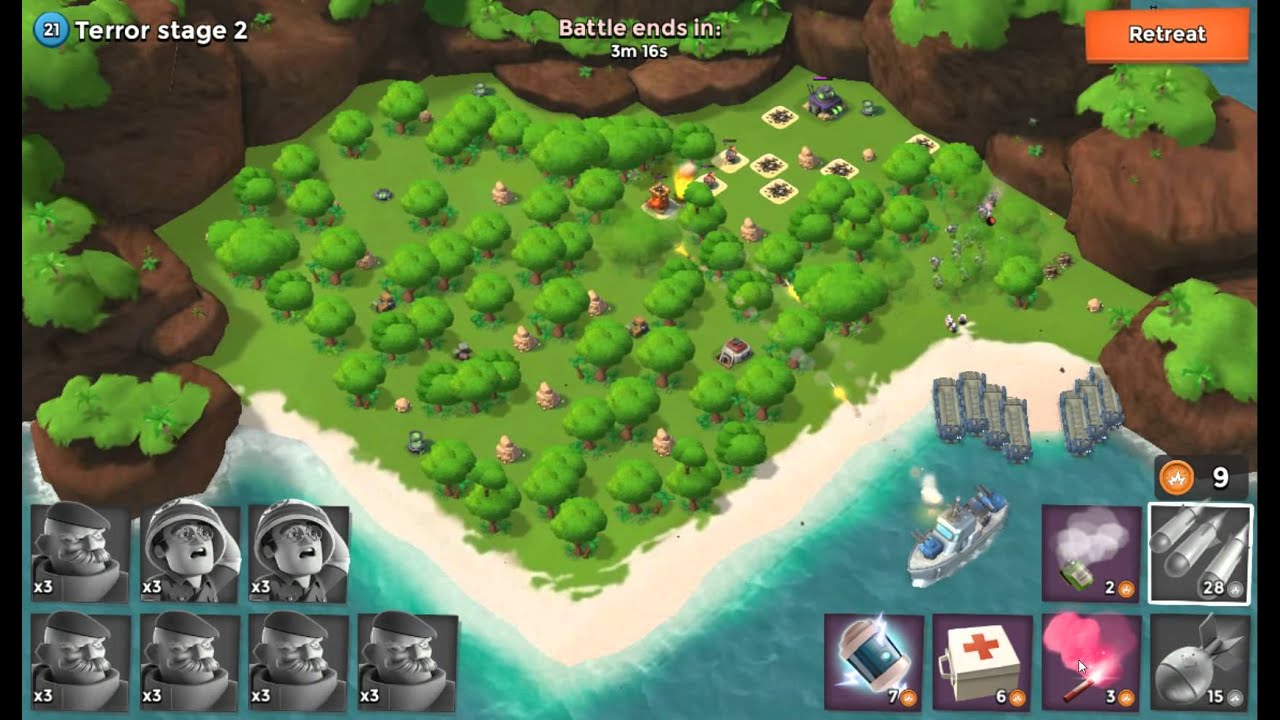 [Dyson Lin] Boom Beach Level 41 - (21) Terror Stage 2 - No Casualties