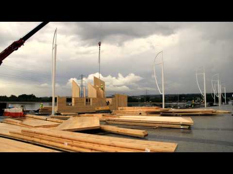 EGOIN-Helix Pavilion in Cross Laminated Timber