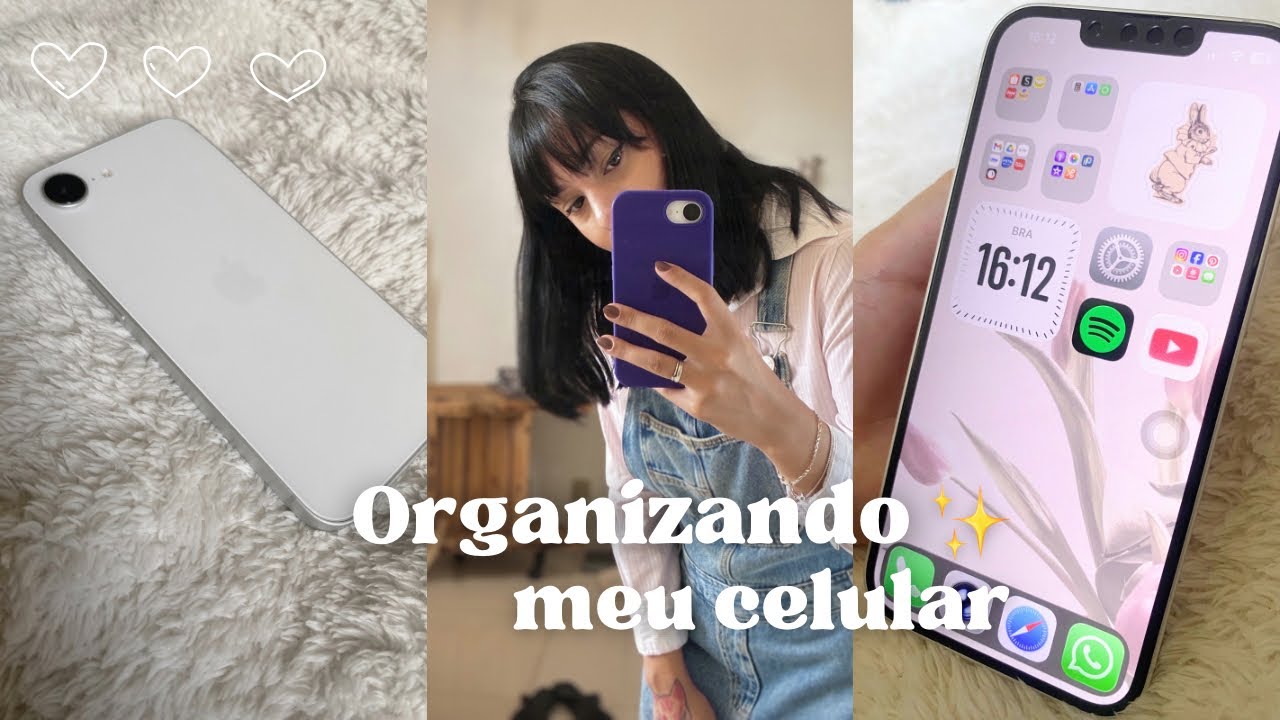 ORGANIZANDO MEU CELULAR 🌸✨ iPhone 16e 