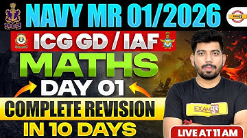 NAVY MR (01/2026) || MATHS || COMPLETE REVISION DAY-01 || BY AKASH SIR