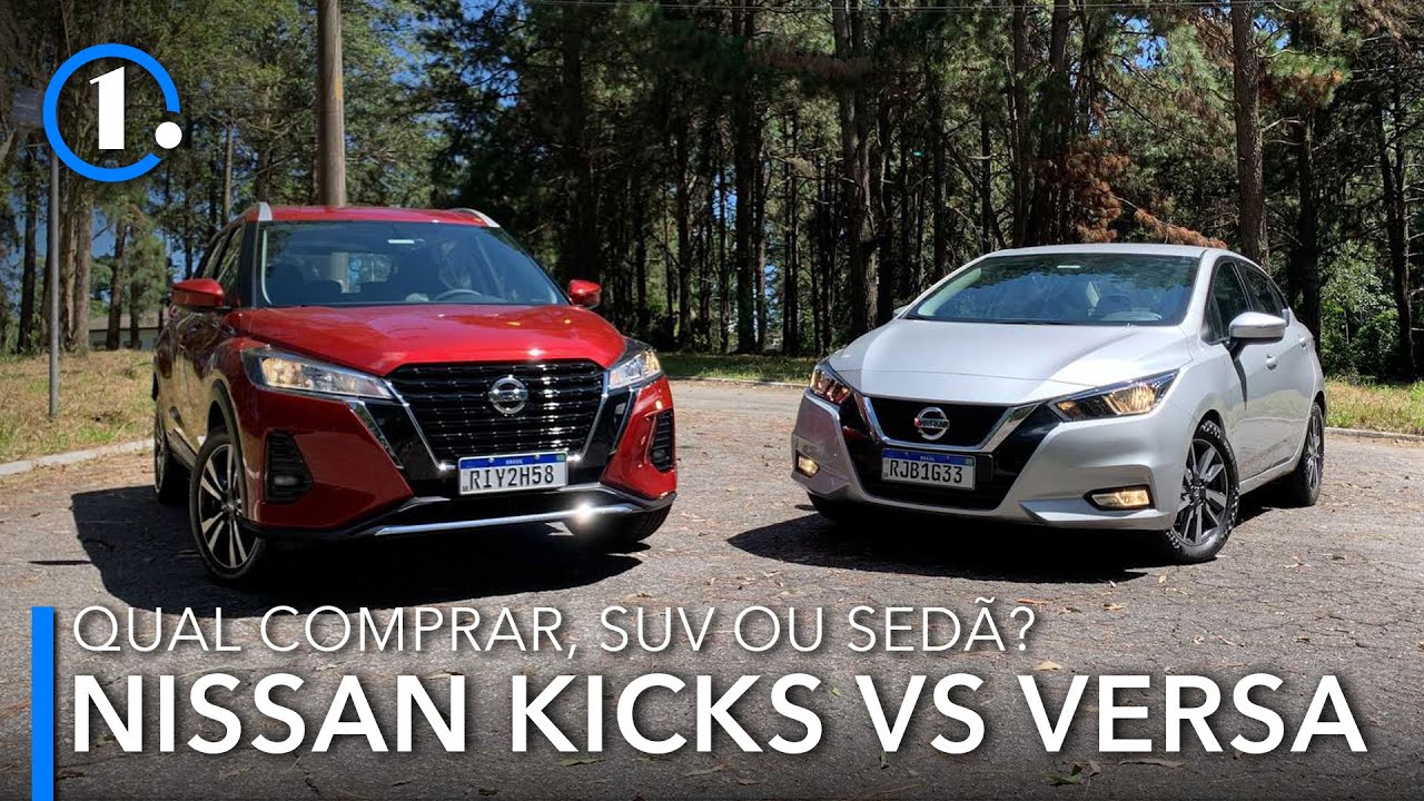 Comparativo Nissan Kicks Advance vs. Nissan Versa Advance, SUV ou sedã