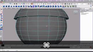 Maya 3D modelling Tutorial - Polygon Modeling - Acorn pt 1/2 HD