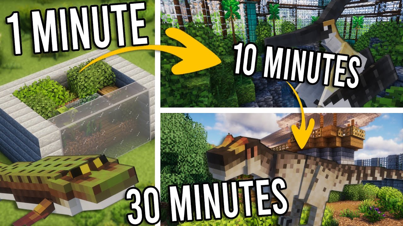 Can I Build a Dinosaur Enclosure in 1 MIN, 10 MINS, 30 MINS ?