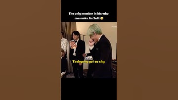 Taejin: Jin your bias is showing 😂 #taejin #bts #ytshorts #btsshorts #jin #taehyung