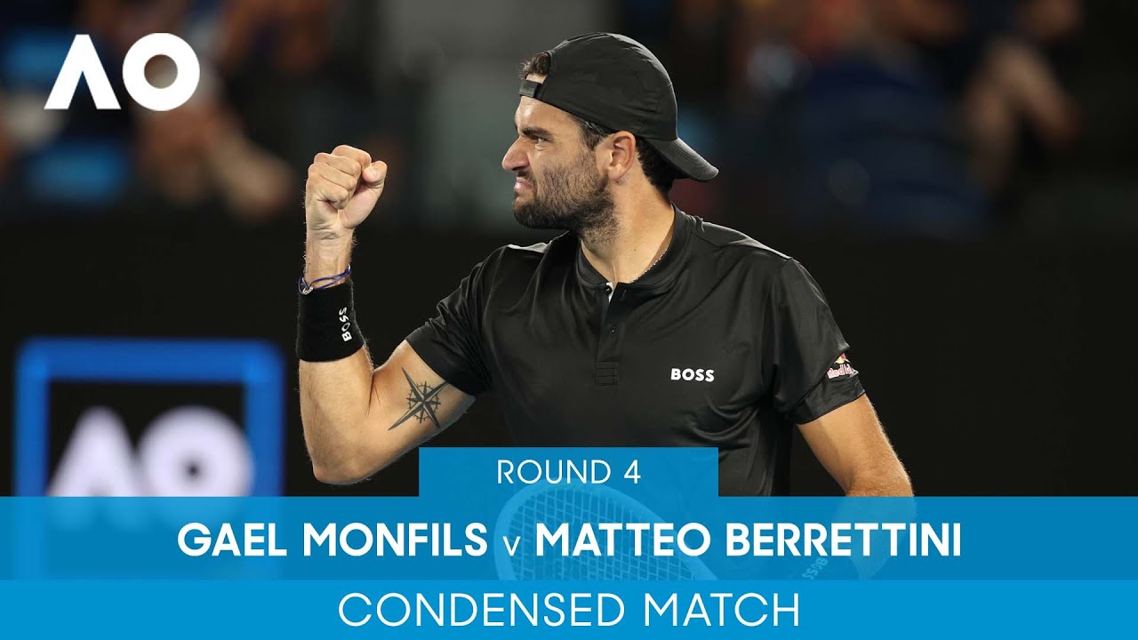 Gael Monfils v Matteo Berrettini Condensed Match (QF) Australian Open 2022
