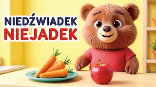 Niedźwiadek Niejadek - Piosenka dla dzieci o zdrowym jedzeniu 🐻🍎