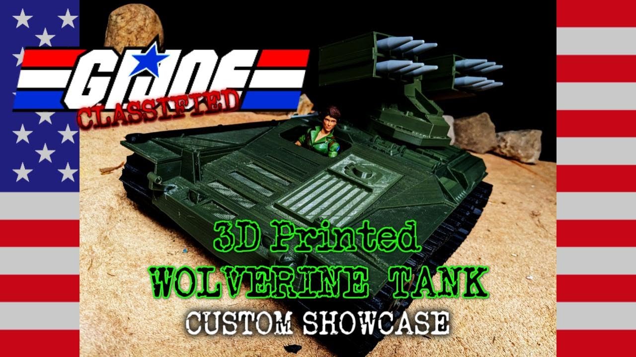 3D Printed G.I. Joe Classified Scale Crimson H.I.S.S. Tank