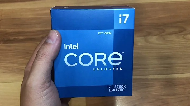 Unboxing do Novo CPU Intel Core i7 12700K 12ª Geração