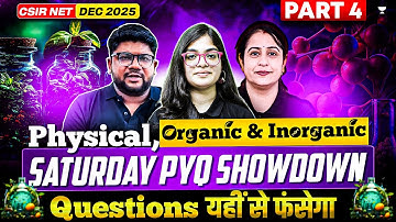 CSIR NET Chemistry Dec 2025 | CSIR NET Chemistry PYQs Practice | CSIR NET Chemistry Imp Questions