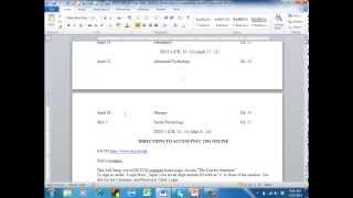 Psyc 2301 Syllabus