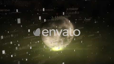 Futuristic HUD Number with Moon | Motion Graphics - Envato elements