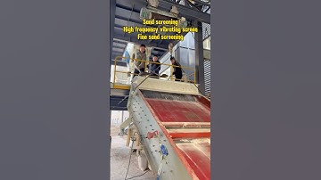 Sand screening,High frequency vibrating screen, fine sand screening#vibratingscreen #screening