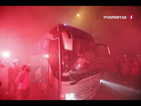 საქართვლო-მაკედონია. ნაკრების მისვლა სტადიონზე და ემოციური დახვადრა