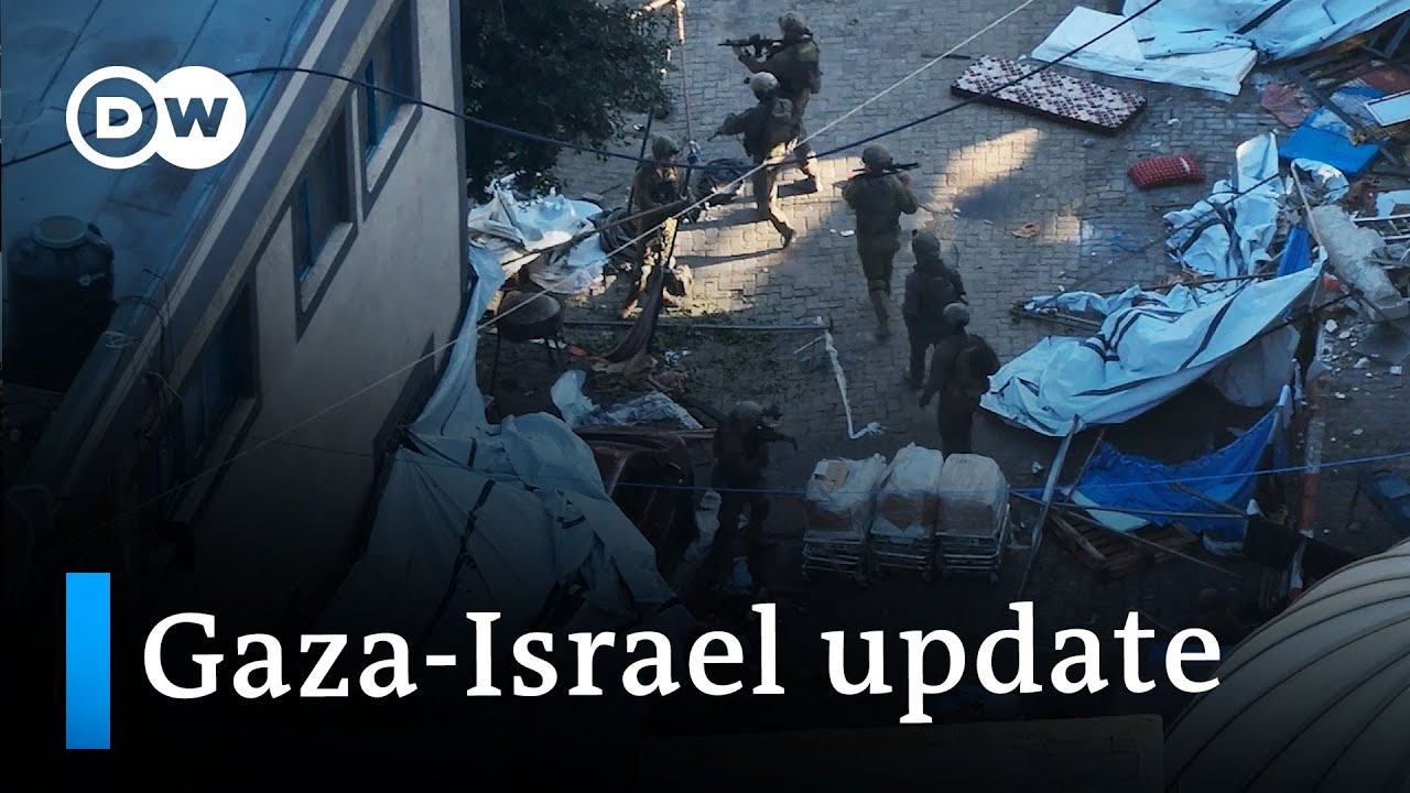 Al-Shifa hospital in Gaza raided while families of Hamas hostages march | DW News